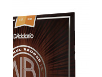 D'Addario NB1256 12-56 Light Top/Medium Bottom, Nickel Bronze Acoustic Guitar Strings D'Addario NB1256 12-56 Light Top/Medium Bottom, Nickel Bronze Acoustic Guitar Strings
